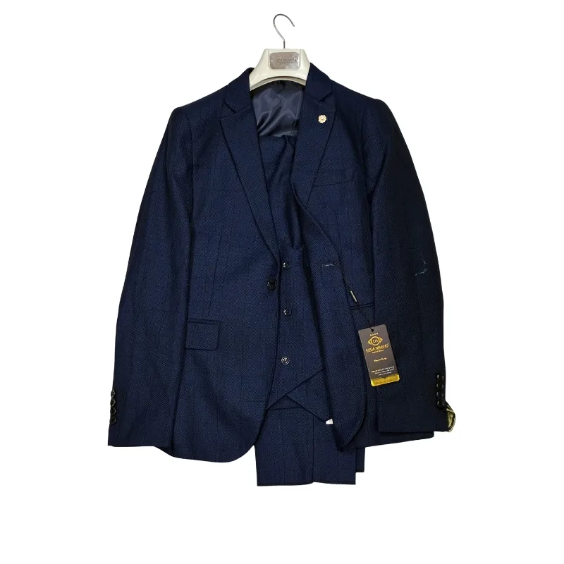 Midnight Navy Three-Piece Suit